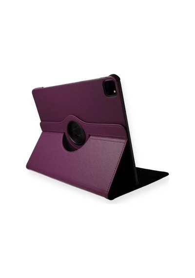 Newface Apple iPad Uyumlu Pro 11 2020 Kılıf 360 Tablet Deri Kılıf - Mürdüm Arka Kapak