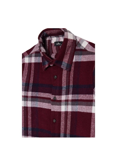 Tudors Erkek Slim Fit Dar Kesim Kareli Kışlık Oduncu Gömlek-42344 Bordo Tudors Erkek Slim Fit Dar Kesim Kareli Kışlık Oduncu Gömlek-42344 Bordo
