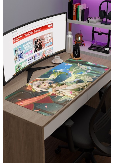 Nahida Genshin Impact Anime Gacha V5 - 90x40 Xxl Gaming Mouse Pad Fare Altlığı