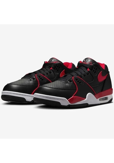 Nike Air Flight '89 Low Black Red Leather Basketball Shoes Hakiki Deri Basketbol Ayakkabısı Siyah Kırmızı Nike Air Flight '89 Low Black Red Leather Basketball Shoes Hakiki Deri Basketbol Ayakkabısı Siyah Kırmızı