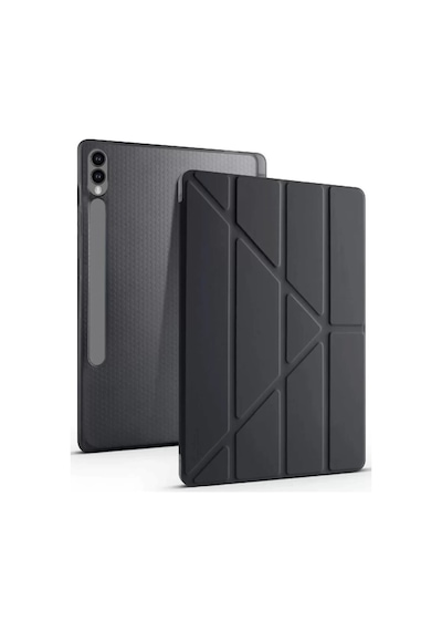 Newface Samsung Galaxy X610 Tab S9 Fe Plus 12.4 Kılıf Kalemlikli Mars Tablet Kılıfı - Siyah
