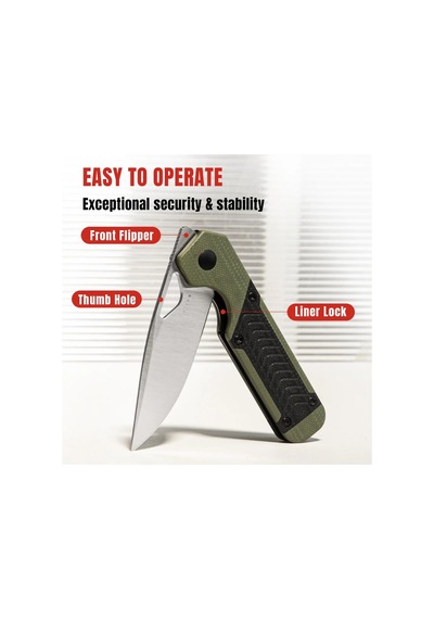 Kizer Mini Militaw Nitro-v G10 Kizerv 3634sa6 Kamp Çakısı Çok Renkli