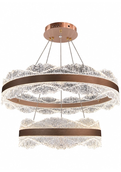 Bohem Aydınlatma Modern Dağ Modeli 40x60 3 Renk Led Kumandalı Salon Avizesi Beyaz Sarı Günışığı Kahve Rengi