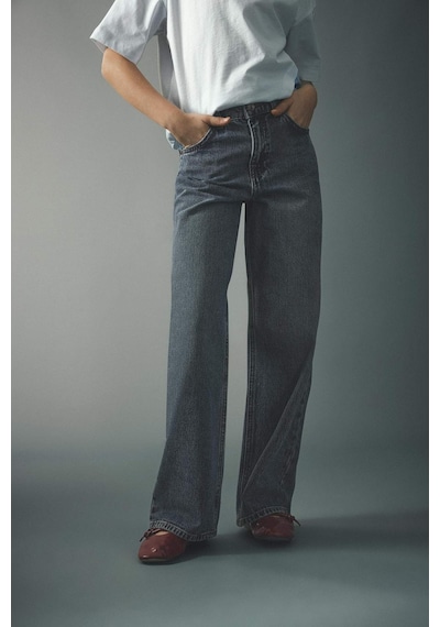 Defacto Straıght Wıde Geniş Paça Jean Pantolon Kız Çocuk G4654a826smnm28 Mavi-nm28