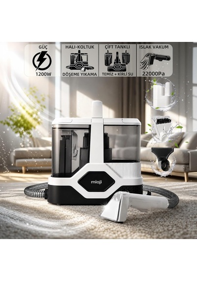 Mioji Cn5 1200w 22000pa Halı, Koltuk, Döşeme Yıkama Makinesi