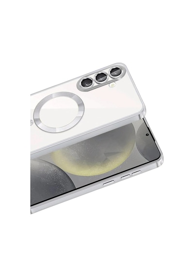 Samsung Galaxy Uyumlu S26 Kross Magneticsafe Kapak - Gümüş İtdark53352