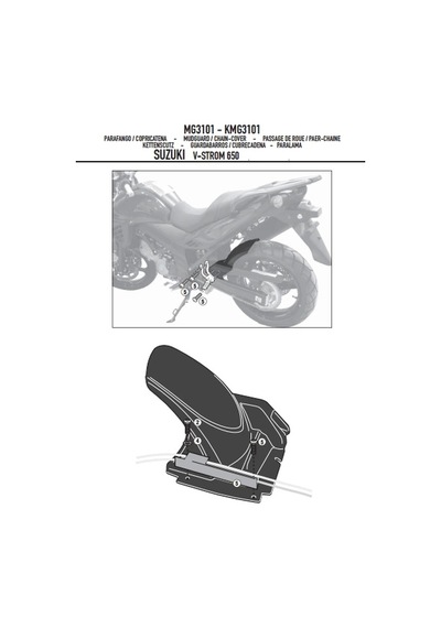 Gıvımg3101suzukıdl650v-strom 11-16 Zincirmuhafazaveçamurluk