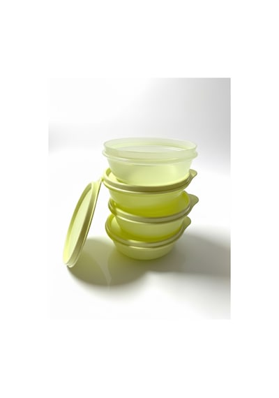 Şeker Kaplar 4'lü 300 Ml, Saklama Ve Servis Kabı 4'lü Set 300 Ml Sarı