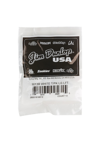 Dunlop 9013 Çanta 12 Başparmak İlmikli Sol Büyük Beyaz