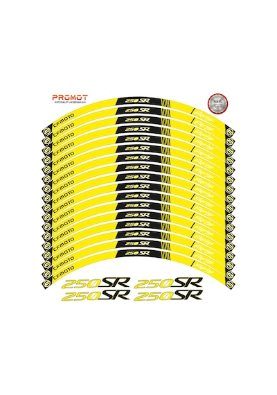 Motosiklet Jant Şeridi Cf Moto 250 Sr 6 Nötr
