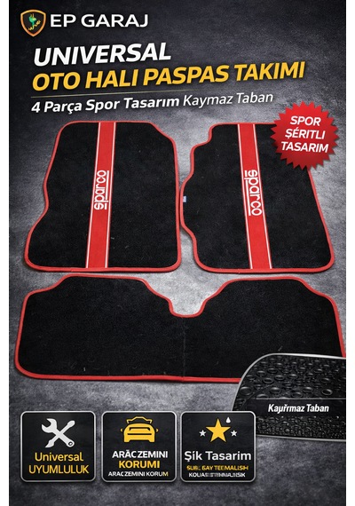 Üniversal Bütün Araçlara Uyumlu A Kalite Oto Paspas