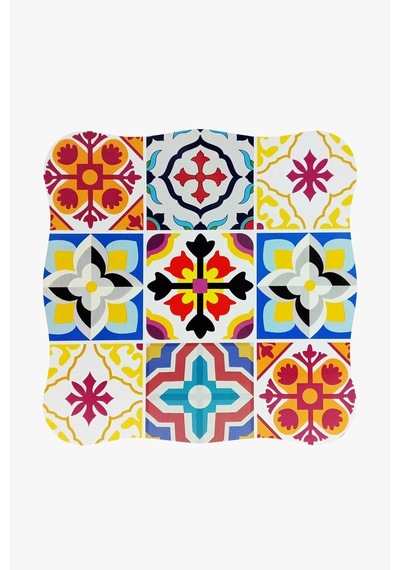 Nishev Bambu Mandala Lüks Nihale 17x17 Cm Renkli