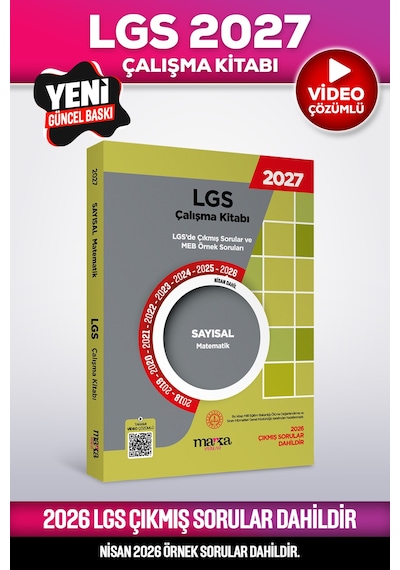 2027 Güncel 8. Sınıf Lgs Çıkmış Sorular Ve Meb Örnek Soruları Çalışma Kitabı Seti