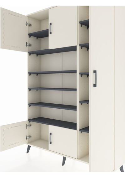 Arges Dolap 11 Raflı 5 Kapaklı 132x30x195 Aytaşı-aytaşı/antrasit Aytaşı Arges Dolap 11 Raflı 5 Kapaklı 132x30x195 Aytaşı-aytaşı/antrasit Aytaşı