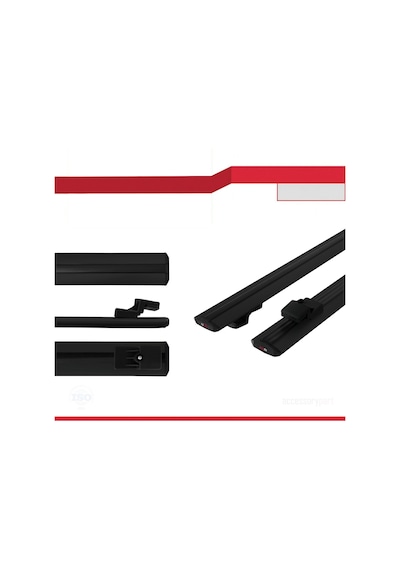 Ara Atkı Tavan Barı Basic Model 118cm Siyah 2 Adet