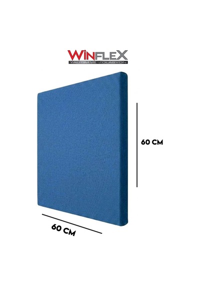 Akustik Kumaş Kaplı Panel-60x60cm Mavi