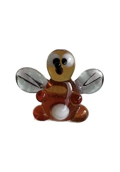 El Yapımı Mini Murano Cam Arı Biblo A139-02