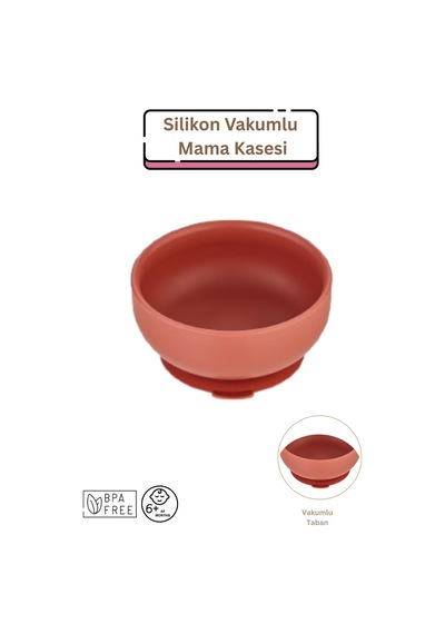 Silikon Vakumlu Mama Kasesi - Kiremit Rengi Kiremit
