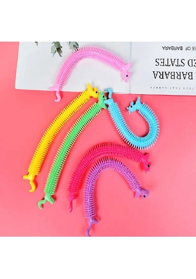 4 Adet Duyusal Stres Oyuncağı Uzayan Bileklik 4 Pcs Colourful Sensory Fidget Toy Anti Stress Toys