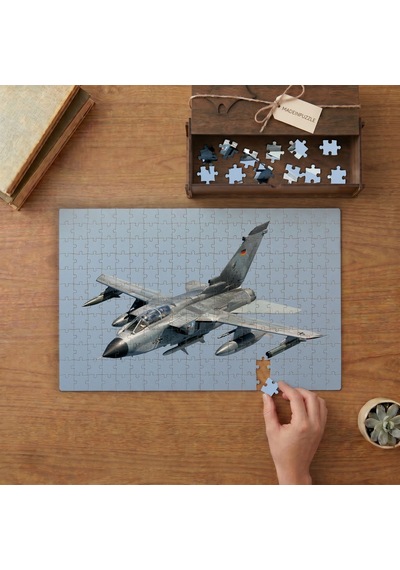 Taarruz Uçağı - Tornado Ids/ecr Tasarımı 240 Parça Ahşap Puzzle Ahşap Kutuda Mpy10064