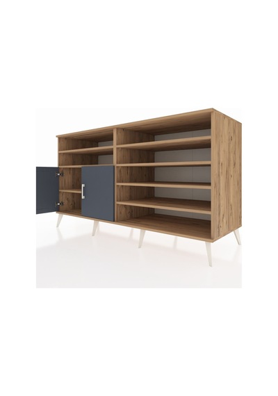 Kronos Konsol 7 Raflı 2 Kapaklı 176x59x99 Çam-antrasit Antrasıt/antrasıt - Atlas Çam Kronos Konsol 7 Raflı 2 Kapaklı 176x59x99 Çam-antrasit Antrasıt/antrasıt - Atlas Çam