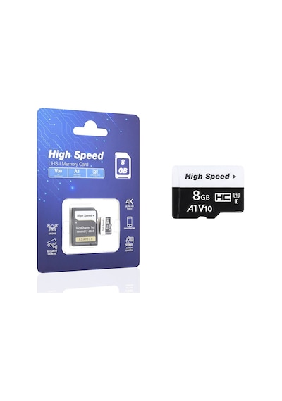 8 Gb Microsdhc Hafıza Kartı U1 V10 A1 Class 10 Adaptörlü Hs8gb Evimdeyokyok