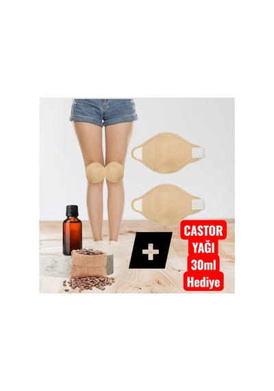 Guangzhou Organik Castor Yağı Kompres Paketi Seti - 2 Adet Ayarlanabilir Elastik Bant+castor Yağı
