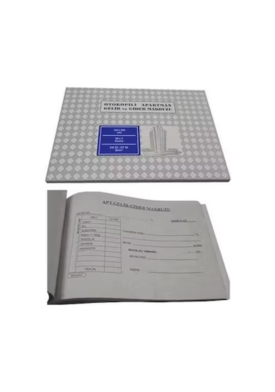 Altınyıldız Otokopili Apartman Makbuzu 14x20 Çok Renkli