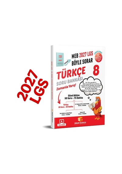 Sinan Kuzucu Yayınları 8. Sınıf Türkçe Soru Bankası