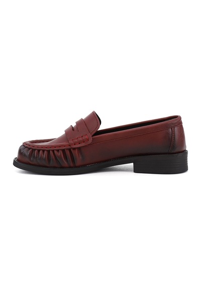Gönderir Kadın Bordo Loafer Ayakkabı Ddza87335885