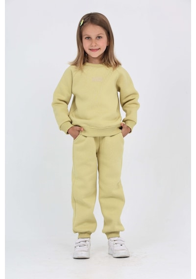 Toontoy Kids Toontoy Kız Çocuk 2'li Takım Bisiklet Yaka Sweatshirt & Beli Paçası Lastikli Cepli Jogger Eşofman Altı - 3 İplik Şardonlu Açık Yeşil Toontoy Kids Toontoy Kız Çocuk 2'li Takım Bisiklet Yaka Sweatshirt & Beli Paçası Lastikli Cepli Jogger Eşofman Altı - 3 İplik Şardonlu Açık Yeşil