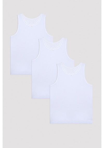 Penti Kız Çocuk W Basic 3lü Çok Renkli Atlet Pl61395u24ıy-mıx Çok Renkli