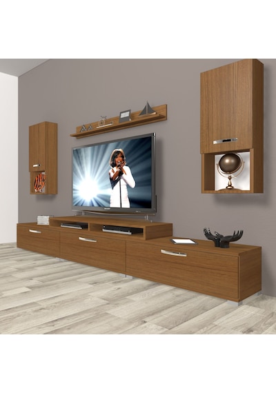 Decoraktiv Ekoflex 270da Mdf Tv Ünitesi Tv Sehpası Ceviz