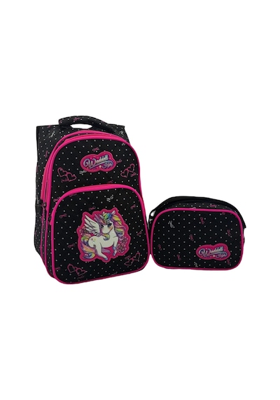 Waddell Unicorn Benekli İlkokul Sırt ve Beslenme Çantası 5051
