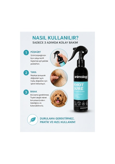 Animology Knot Sure Kıtık Açıcı Köpek Temizlik Spreyi 250 ML