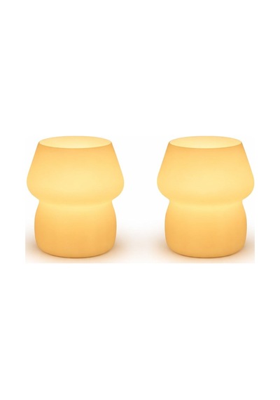 Mini Led Mum Işıklı Dekoratif Gece Lambası Masa Üstü Mumluk 3d Baskı Çok Renkli
