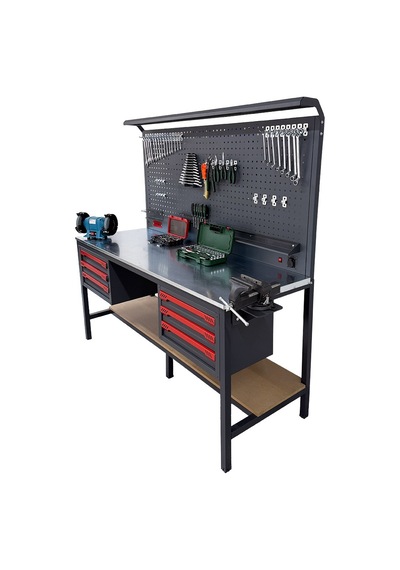 Takpower 2 Metre Dolu Takım Tezgahı 6 Çekmeceli Pro
