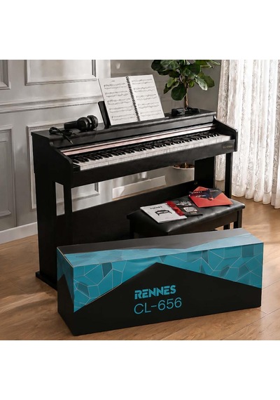 Rennes Cl-656bk Hammer Action 88 Tuş Dijital Piyano Profesyonel Siyah