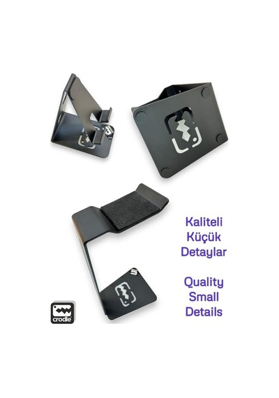 3'lü  Seyahat Seti Kulaklık Gamepad Telefon Ve Tablet Tutucu Metal Standı