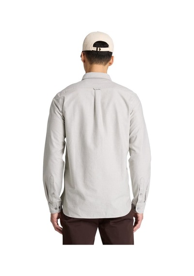 Timberland Lake Warner Solid Oxford Shirt Erkek Gömlek-33998 Gri