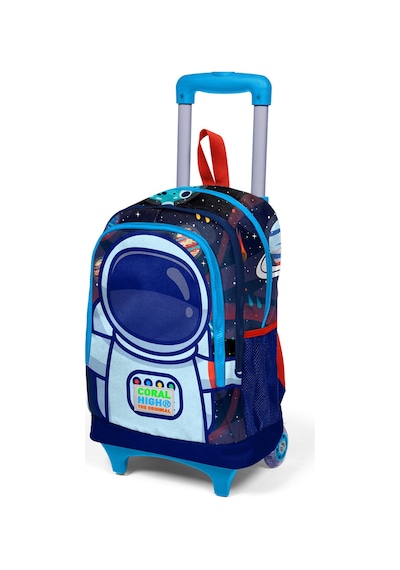 Coral High Kids Saks Mavi Astronot Desenli Üç Bölmeli Işıklı Tekerlekli Çekçekli Okul Sırt Çantası 23924 Coral High Kids Saks Mavi Astronot Desenli Üç Bölmeli Işıklı Tekerlekli Çekçekli Okul Sırt Çantası 23924