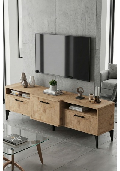 Northcity Mistral Tv Sehpası Suntalam Bej 160x40 Cm
