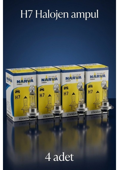 4 Adet Narva 12v H7 55w Far Ampulu