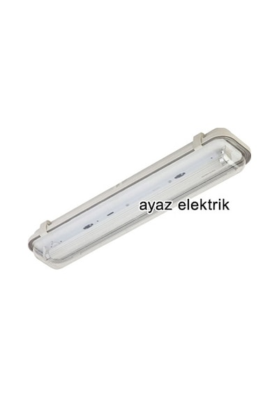 1X18W T8 Etanj Armatür Elektronik Balastlı Suya Dayanıklı Armatür Beyaz