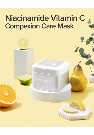 Niacinamide + C Vitamini İçeren Aydınlatıcı Maske Paketi 1 Adet / 400 Gr