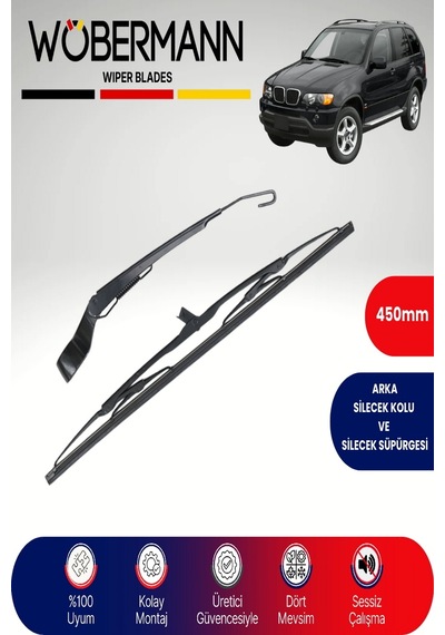 Wöbermann Bmw X5 E53 1999-2006 Arka Silecek Kolu Ve Süpürgesi Komple