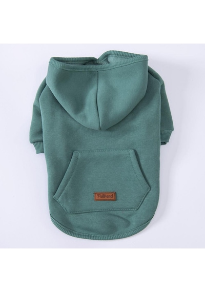 Pettrend Çağla Yeşil Kanguru Cepli Kedi Köpek Hoodie Sweatshirt