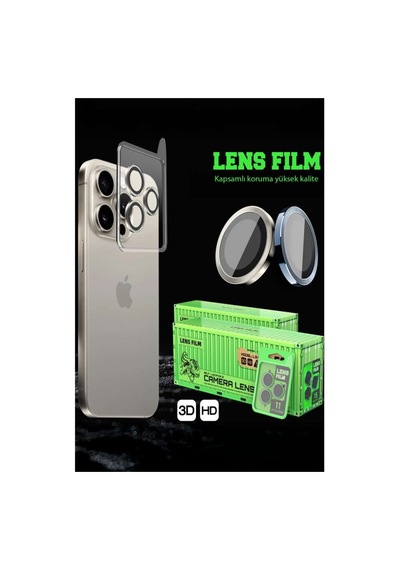 Samsung Galaxy S23 Ultra Raze Metal Kamera Lens - Siyah Diğer