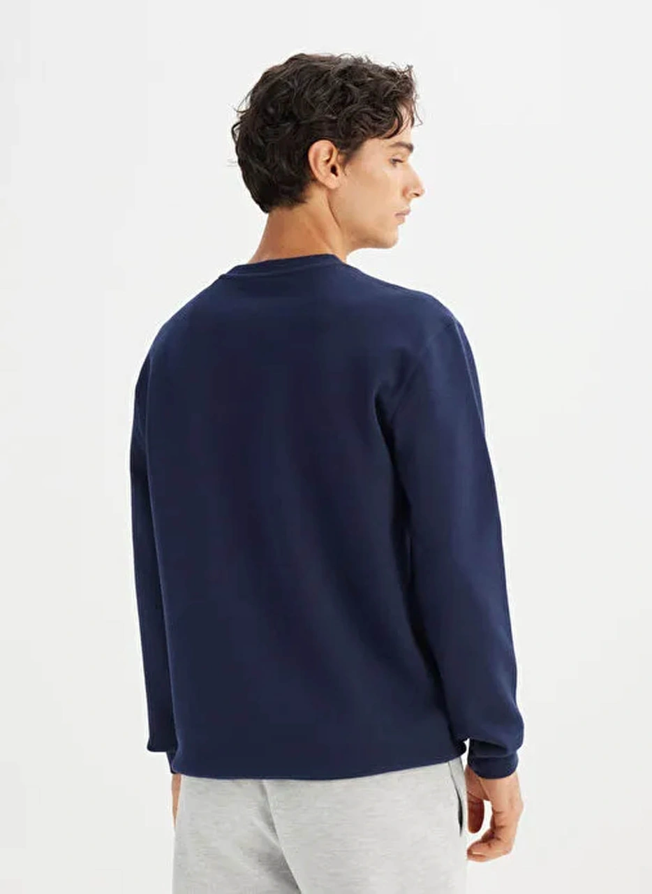 Lee Small Logo Lacivert Erkek Sweatshirt L2520308411 Lacivert