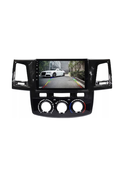 Toyota Hilux - Araç Multimedya Ekran - 4gb 64gb - Analog - Piano Black - 2008 - 2015 - 9 Inch - Myway - Red